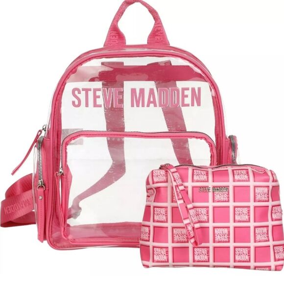 Steve‎ Madden BIrma Transparent Backpack w/Logo Bag main image 4